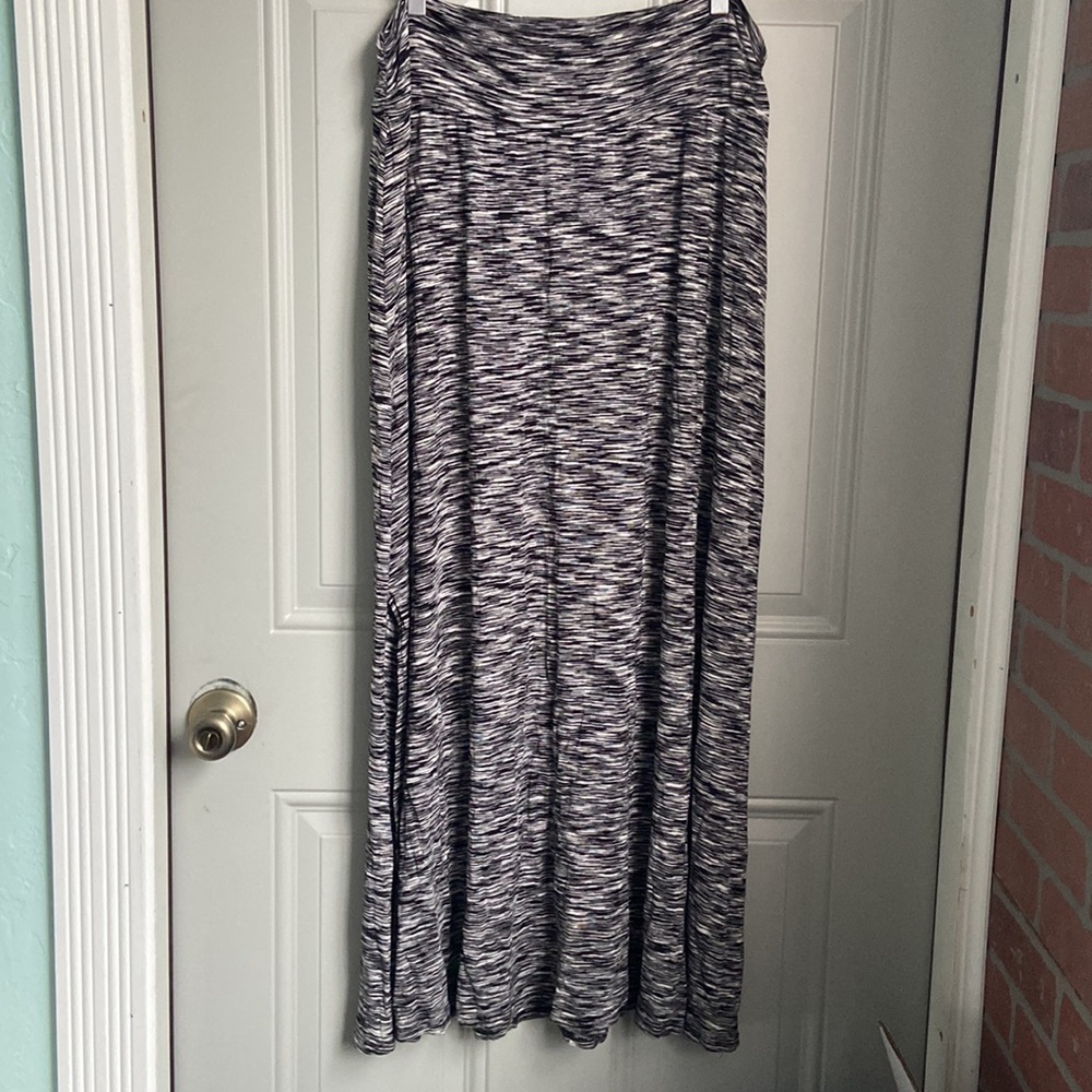 Merona Black and White Maxi Skirt